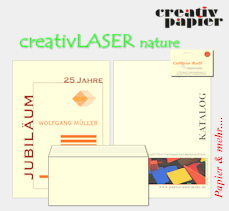 creativ LASER nature - ein sch&ouml;nes Papier f&uuml;r die Gesch&auml;ftspost