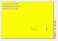 Unsichtbare Etiketten f&uuml;r farbige Briefumschl&auml;ge