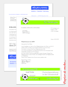 briefCARD 401 - Briefbogen mit intergrierter Karte