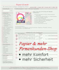 Papier & mehr Firmenkunden-Shop
