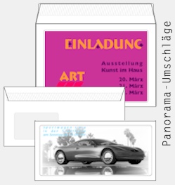 Briefumschl&auml;ge mit gro&szlig;em Panoramafenster f&uuml;r wirkungsvolle Mailings