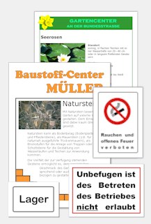 hoch beastbare, selbtklebende Folief&uuml;r Laserdrucker