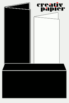 schwarze Umschl&auml;ge und schwarze Faltkarten wirken  durch ihre besondere Farbe