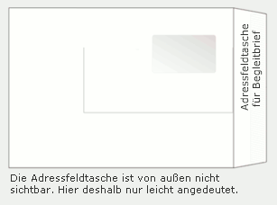 Adressfeld-Versantasche im Format DIN B4