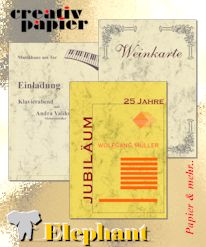 Elefantenhaut f&uuml;r Urkunden und sch&ouml;ne Einladungen