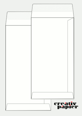 Versandtaschen mit Verschlu&szlig;klappe an der schmalen Seite