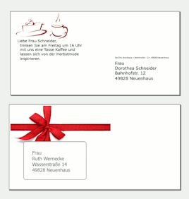 Briefumschl&auml;ge mit Laserdruckern selber bedrucken