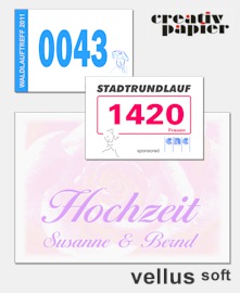 vellus soft Filzartiger Bedruckstoff f&uuml;r Startnummern