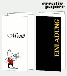 Stabile Faltkarten f&uuml;r Einladungen Menukarten und mehr