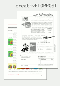 D&uuml;nndruckpapier f&uuml;r Beilegerwerbung