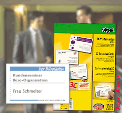 Namensschilder selber gedruckt