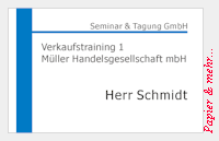 Namenschilder und Namenskarten ganz einfach selbst gemacht