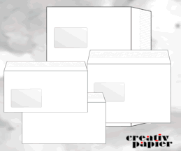 Weiße Briefumschläge und Versandtaschen mit und ohne Fenster DIN lang, DIN C 5 und DIN C 4 Weiße Briefumschläge und Versandtaschen mit und ohne Fenster DIN lang, DIN C 5 und DIN C 4