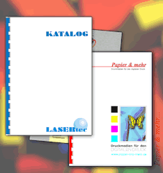 Deckblätter (Cover) für Spiralbindungen oder Drahtbindungen zum Bedrucken mit Farblaserdrucker