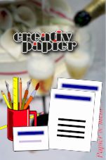 CreativKarton f&uuml;r Einladungskarten, Gru&szlig;karten Men&uuml;karten und vieles mehr. 