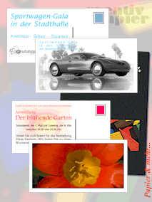 Creativ POSTCARD - Postkarten f&uuml;r Einldungen zu Events, Er&ouml;ffung von Ausstellungen, zu Erinnerung an Terminen und mehr