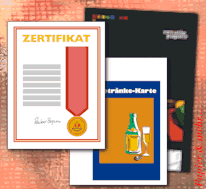 CreativKarton f&uuml;r Zertifikate, Urkunden, Men&uuml;karten mit Leinenpr&auml;gung oder Hammerschlag Struktur