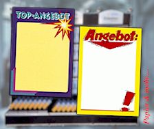 Preisplakate, die den Verkauf ankurbeln