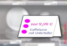 Dreieckschilder f&uuml;r die Preisauszeichnung 