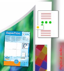 Korrektur-Etiketten zum Abdecken von Druckfehlern