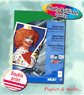 Beidseitig bedruckbare InkJet-Spezialpapiere