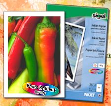 Spezialbeschichte Papiere f&uuml;r photobrillanten InkJet-Druck 