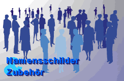 Namensschilder f&uuml;r die Konferenz 