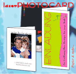 laser PHOTOCARD - Faltkarten für Farblaser und Farbkopierer