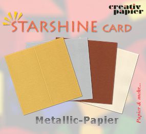 STARSHINE CARD DL - Metallicpapier f&uuml;r Laserdrucker - geeignet f&uuml;r Einladungen, Weihnachtspost, Men&uuml;karten, Speisekarten, Weihnachtskarten
