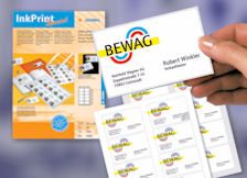 Visitenkarten und Photo-Etikett der doppelte Nutzen 