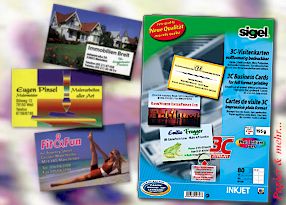 Vollformatige bedruckbare Visitenkarten