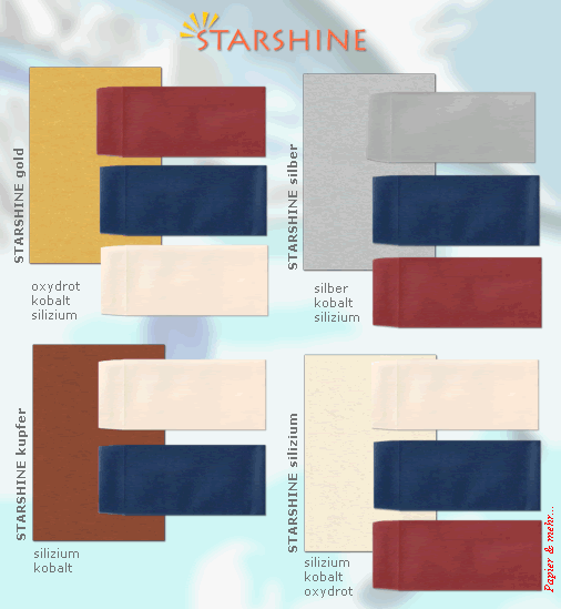 STARSHINE Metallicpapiere f&uuml;r weihnachtliche Post