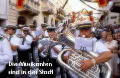 Die Musikanten sind in der Stadt 