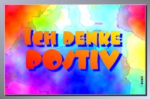 Fun-Karte Ich denke positiv