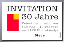 Fun-Karte Invitation