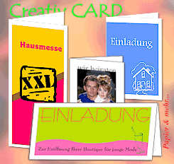 Creativ CARD Anwendungsbeispiele