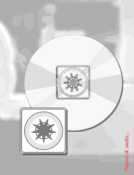 CD-Clips zur Befestigung von CDs