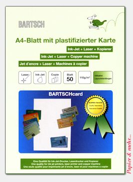 BriefCard - 50 Briefbogen mit integrierter Karte