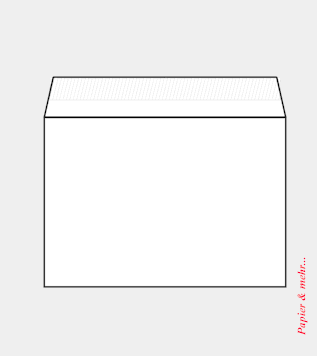 500 Versandtaschen DIN C 5 ohne Fenster, wei&szlig;, 100 g/qm, Haftklebestreifen