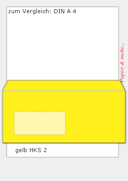 250 Colorline Fensterumschl&auml;ge DIN C 6-5 (DIN lang +),  orange HKS 8