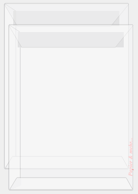 500 CreativH&uuml;llen Transparent DIN C5 hs, wei&szlig;, 100 g/qm