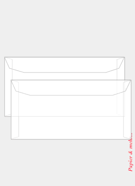 500 CreativH&uuml;llen Transparent DIN lang  nk, wei&szlig;, 100 g/qm