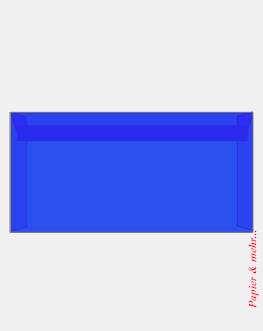 500 CreativH&uuml;llen farbige, transparent DIN lang hs, intensivblau, 100 g/qm