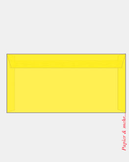 500 CreativH&uuml;llen farbige, transparent DIN lang hs, intensivgelb, 100 g/qm