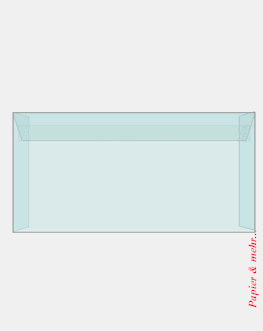 500 CreativH&uuml;llen farbige, transparent DIN lang hs, eisblau, 100 g/qm