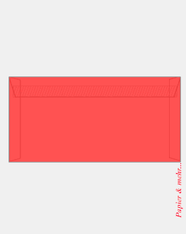 500 CreativH&uuml;llen farbige, transparent DIN lang hs, intensivrot, 100 g/qm