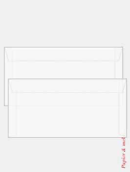 500 CreativH&uuml;llen Transparent DIN lang hs, wei&szlig;, 100 g/qm
