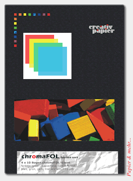 4 x 10 Bogen chromaFOL luzent DIN A 4, transparent