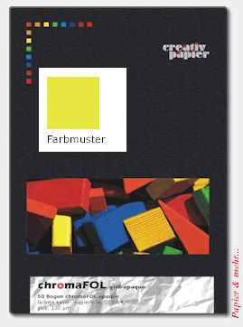 50 Bogen chromaFOL gelb-opaque DIN A 4, gelb, opak (undurchsichtig)
