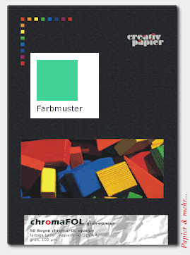 50 Bogen chromaFOL gr&uuml;m-opaque DIN A 4, gr&uuml;n, Opak (undurchsichtig)